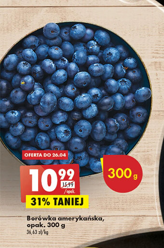 Biedronka Borówka amerykańska, opak. 300 g oferta