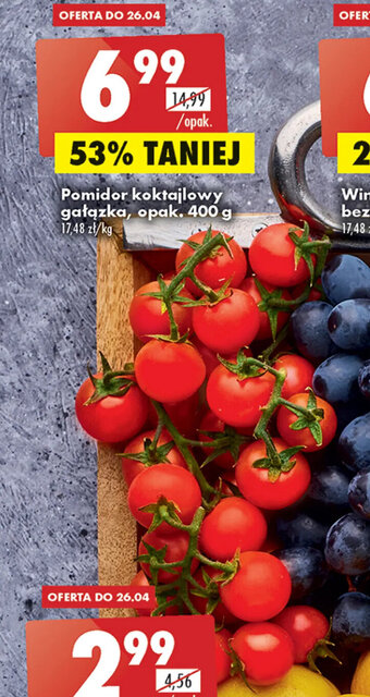 Biedronka Pomidor koktajlowy gałązka, opak. 400 g oferta
