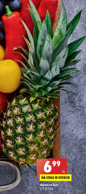 Biedronka Ananas luz 1kg oferta