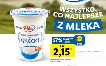 Lidl Pilos Jogurt naturalny typ grecki oferta