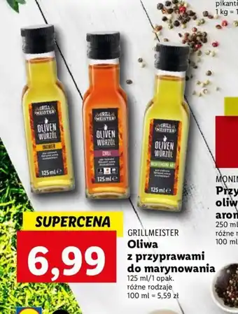 Lidl GRILLMEISTER Oliwa z przyprawami do marynowania 125ml /1 opak. oferta