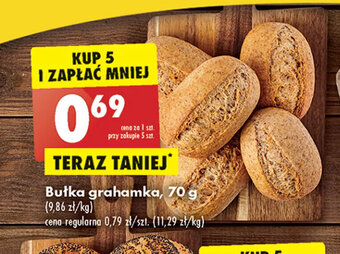 Biedronka Bułka grahamka, 70 g oferta