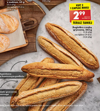 Biedronka Bagietka z mąką gryczaną, 265 g oferta
