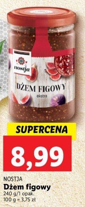 Lidl NOSTJA Dżem figowy 240 g oferta