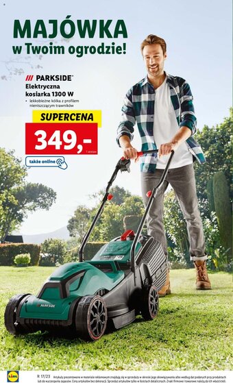 Lidl Parkside Elektryczna kosiarka 1300W oferta