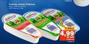 Społem Piątnica twaróg wiejski tłusty 250 g oferta