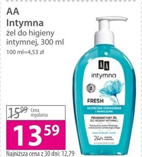 Hebe Aa intymna ochrona&pielęgnacja żel do higieny intymnej fresh 300 ml oferta