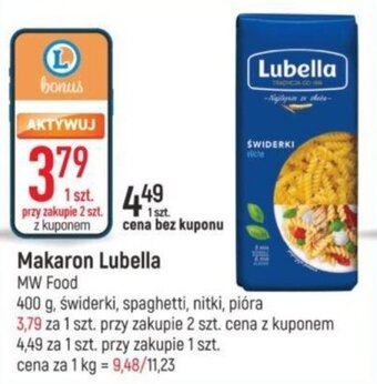E.Leclerc MW Food Makaron Lubella 400g oferta