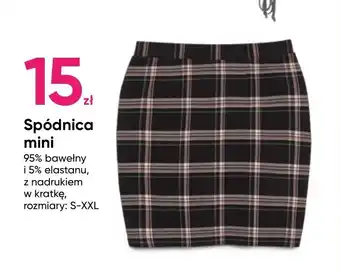 Pepco Spódnica mini z nadrukiem w kratę oferta