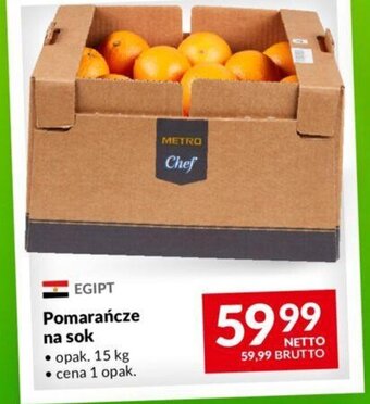 Makro Pomarańcze na sok 15kg oferta