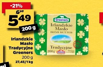 Netto Irlandzkie masło tradycyjne Greeners 200g oferta