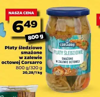 Netto Płaty śledziowe smażone w zalewie octowej Corsarro 800g oferta