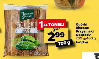 Netto Ogórki kiszone Przysmaki Gospody 700g oferta