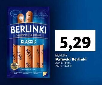 Lidl Parówki classic morliny berlinki oferta
