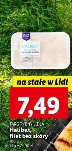 Lidl Halibut filet bez skóry targ rybny lidla oferta