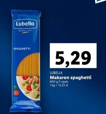 Lidl Makaron spaghetti lubella oferta