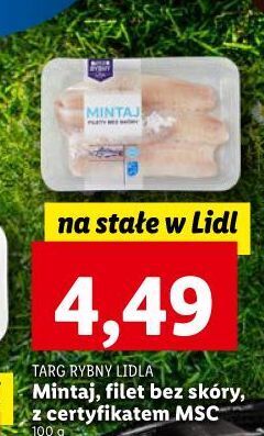 Lidl Mintaj filet bez skóry targ rybny lidla oferta