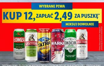 Lidl Piwo kasztelan jasne pełne oferta