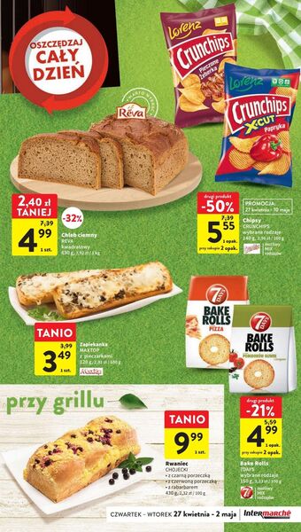 Intermarche Chipsy paprykowe crunchips x-cut oferta