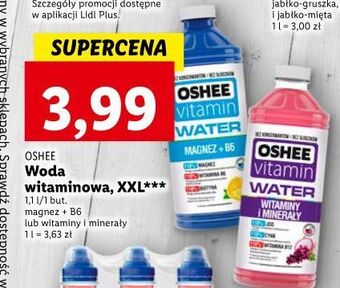 Lidl Napój magnez+b6 oshee vitamin water oferta