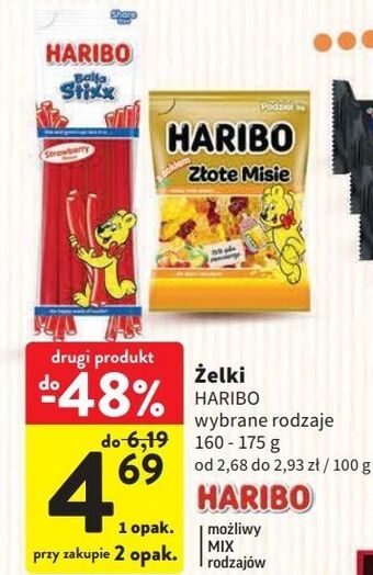 Intermarche Żelki haribo złote misie oferta