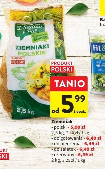 Intermarche Ziemniaki do pieczenia z sadów i pól oferta