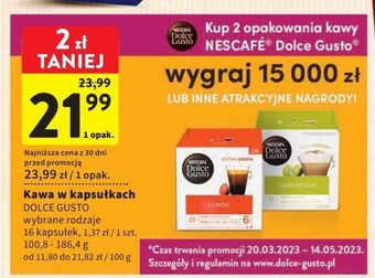 Intermarche Kawa lungo nescafe dolce gusto oferta
