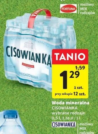 Intermarche Woda niegazowana cisowianka oferta