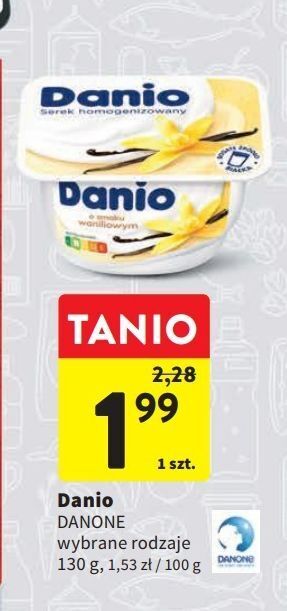 Intermarche Serek waniliowy danone danio oferta
