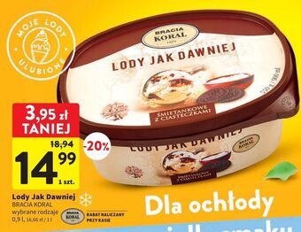 Intermarche Lody śmietankowe z ciasteczkami bracia koral jak dawniej oferta