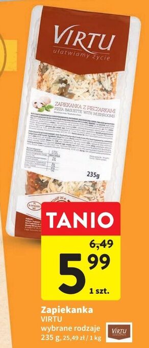 Intermarche Zapiekanka z pieczarkami virtu oferta