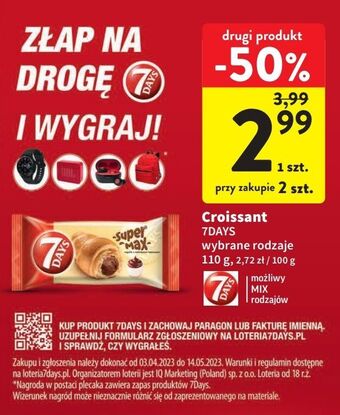 Intermarche Rogal z nadzieniem kakaowym 7 days super max oferta