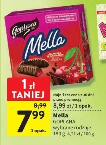 Intermarche Galaretka w czekoladzie wiśniowa goplana mella oferta