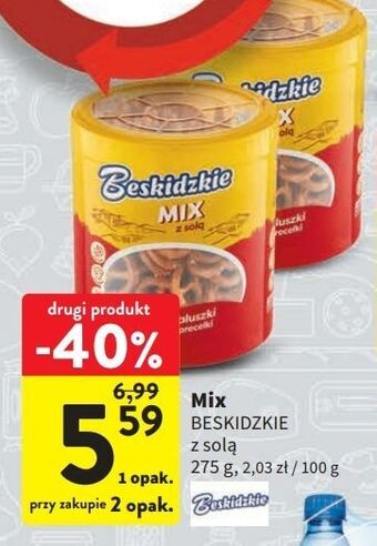 Intermarche Mix paluszki i precelki z solą aksam beskidzkie oferta
