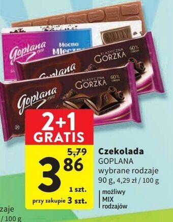 Czekolada gorzka 60 % goplana