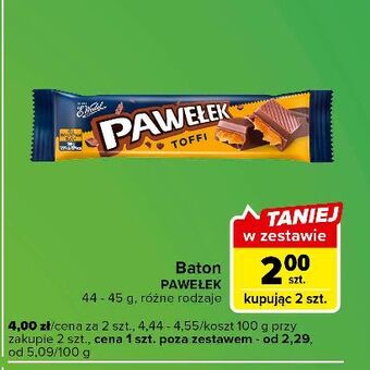 Carrefour Express Baton toffi e. wedel pawełek oferta