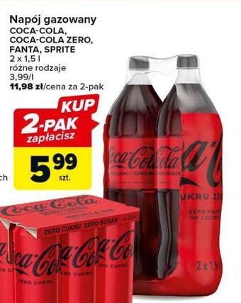 Carrefour Napój pomarańczowy fanta oferta