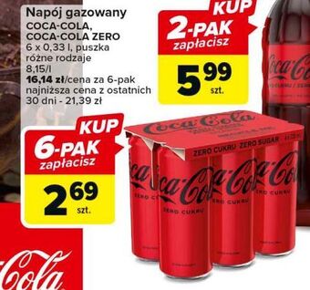 Carrefour Napoj coca-cola zero oferta