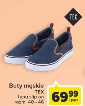 Carrefour Buty męskie 40-46 tex oferta
