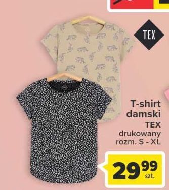 Carrefour T-shirt damski s-xl tex oferta