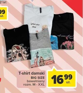 Carrefour T-shirt damski m-xxl oferta