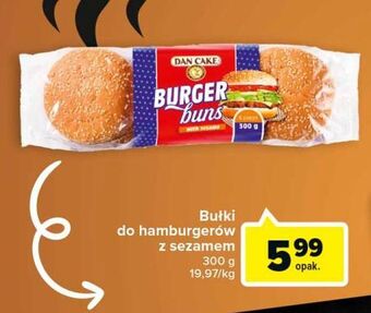 Carrefour Bułka do hamburgerów z sezamem dan cake oferta