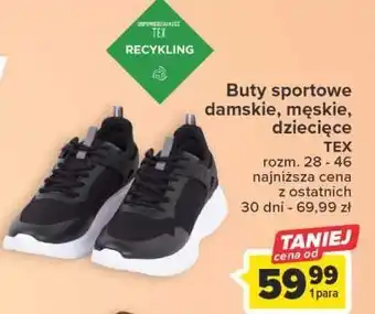 Carrefour Buty sportowe damskie 28-46 tex oferta