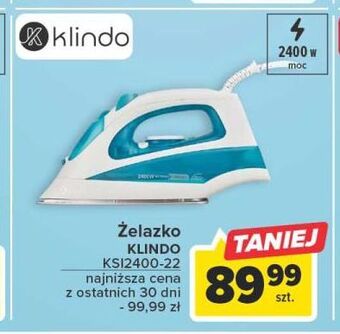 Carrefour Żelazko ksi2400-22 klindo oferta