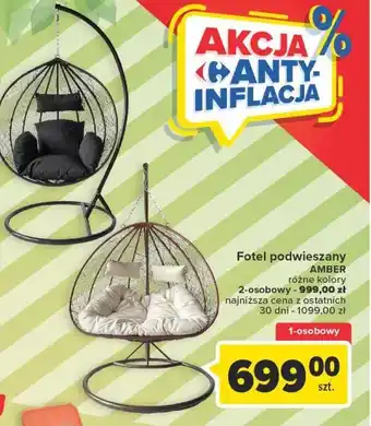 Carrefour Fotel wiszący 2-osobowy amber oferta