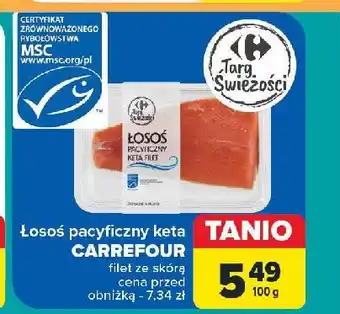 Carrefour Market Łosoś pacyficzny keta filet oferta