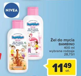 Carrefour Żel do mycia ciała i włosów 2w1 bolek lolek flaming bambino dzieciaki oferta
