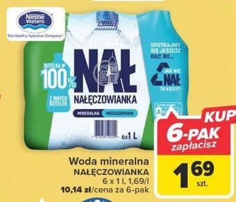 Carrefour Woda niegazowana nałęczowianka oferta