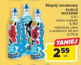 Carrefour Woda cytrynowa kubuś waterrr oferta