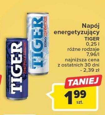 Carrefour Napój zero tiger energy drink oferta
